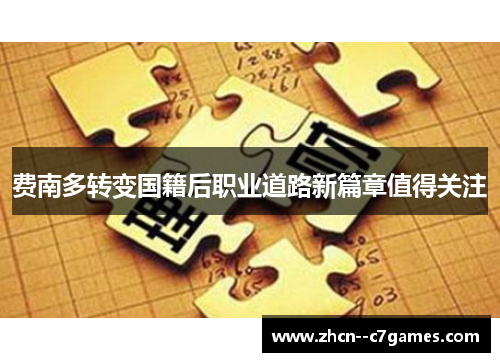 费南多转变国籍后职业道路新篇章值得关注